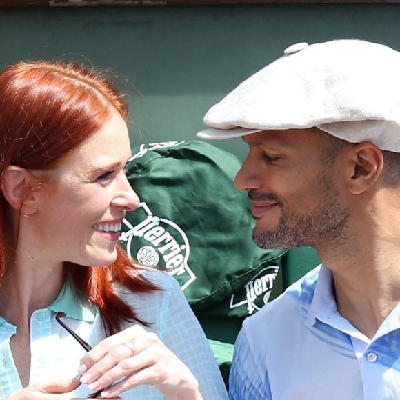 Audrey Fleurot et son nouveau compagnon Djibril Glissant assistent à la finale dame lors des Internationaux de France de tennis de Roland Garros à Paris
Gorassini / Jacovides / Bestimage