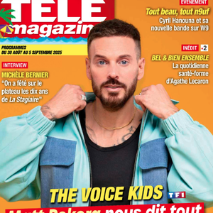 M. Pokora en couverture de "Télé Magazine", numéro du 19 aout 2025