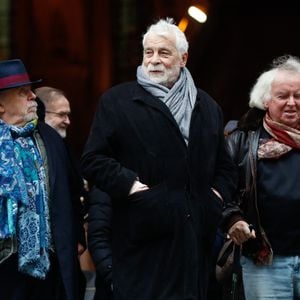 Jean-Michel Ribes, Jacques Weber - Sorties des obsèques de Niels Arestrup à l'Église Saint-Roch à Paris. Le 10 décembre 2024
© Christophe Clovis / Bestimage