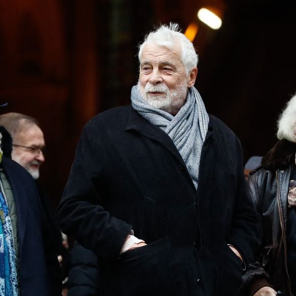 Jean-Michel Ribes, Jacques Weber - Sorties des obsèques de Niels Arestrup à l'Église Saint-Roch à Paris. Le 10 décembre 2024
© Christophe Clovis / Bestimage