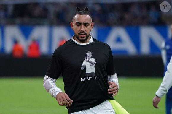 Dimitri Payet (Olympique de Marseille) porte un maillot en hommage à Johan Hamel (arbitre décédé) lors du match de Ligue 1 Uber Eats "Marseille - Toulouse (6-1)" au stade Vélodrome, le 29 décembre 2022.
© Norbert Scanella / Panoramic / Bestimage
