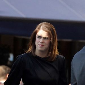 La princesse Eugenie et son mari Jack Brooksbank - Les duchesses d'York représentent la famille royale du Royaume Uni au mariage du prince Phílippos de Grèce et de Nina Flohr à Athènes le 23 octobre 2021. 
Backgrid UK/ Bestimage