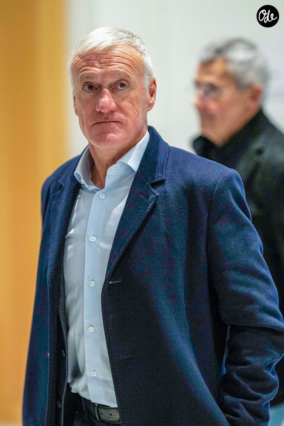 Didier Deschamps - Arrivée au tribunal correctionnel de Paris en marge du procès en diffamation opposant Didier Deschamps à Daniel Riolo. © Pierre Perusseau/Bestimage
