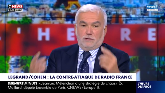Pascal Praud dans L'Heure des Pros sur CNews