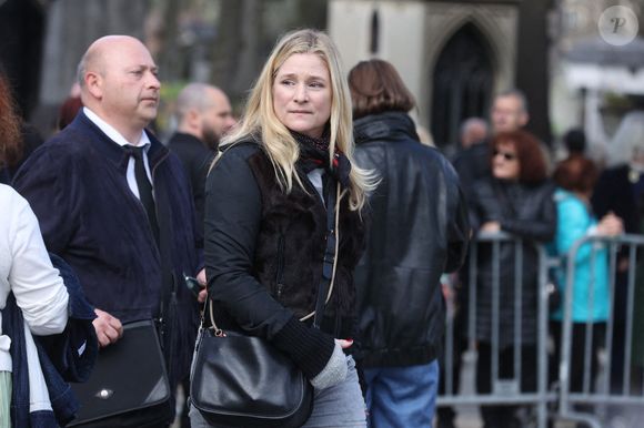 Natacha Régnier arrive à l'enterrement de l'actrice belge Emilie Dequenne au crématorium du cimetière du Père Lachaise à Paris, France, le 26 mars 2025. Photo by Jerome Domine/ABACAPRESS.COM
