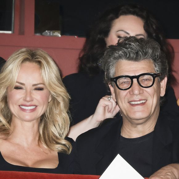 Adriana Karembeu et son compagnon Marc Lavoine -  Concerto pour la paix de Omar Harfouch au théâtre de Béziers le 8 mai 2025. Aujourd’hui, au Théâtre Municipal de Béziers, une salle comble assistait à un événement attendu : le retour d’O. Harfouch dans la ville où tout a commencé pour son Concerto pour la Paix. © Jack Tribeca / Bestimage