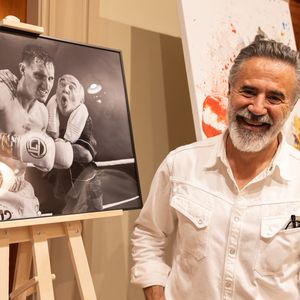 José Garcia  est l'invité d'honneur au vernissage de l'expo "La Boxe fait son Cinéma".
Belgique, Bruxelles, hôtel Amigo, le 11 avril 2026.
© Alain Rolland / ImageBuzz / Bestimage