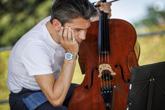 L'Isle-Adam (95), le 04 juillet 2025 : concert du violoncelliste Gautier Capucon dans le cadre du festival "Un ete en France" - Photo by Beucher B/ANDBZ/ABACAPRESS.COM