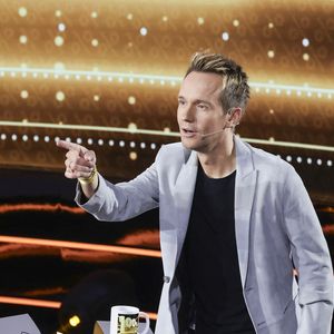 Exclusif - Cyril Féraud lors de l'enregistrement de l'émission "100% logique" présentée par C. Feraud et qui sera diffusée le 18 octobre 2025 au Studio du Lendit à Saint-Denis, France, le 11 mars 2024. © Jack Tribeca/Bestimage