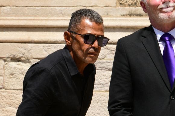 Sonny Anderson aux arrivées des Obsèques de Bernard Lacombe en l'église Saint-Louis de Fontaines-sur-Saône près de Lyon, France, le 25 juin 2025. © Romain Doucelin/Bestimage