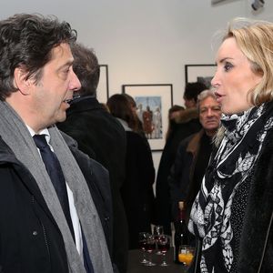 Laurent Gerra et Christelle Bardet pendant l'exposition "Tokyo 1964 !" lors du 7ème Festival Sport, Littérature et Cinéma à l'Institut lumière à Lyon, France, le 30 janvier 2020. © Pascal Fayolle/Bestimage