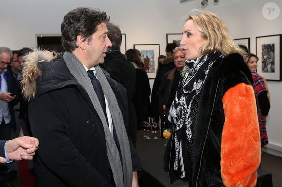 Laurent Gerra et Christelle Bardet pendant l'exposition "Tokyo 1964 !" lors du 7ème Festival Sport, Littérature et Cinéma à l'Institut lumière à Lyon, France, le 30 janvier 2020. © Pascal Fayolle/Bestimage
