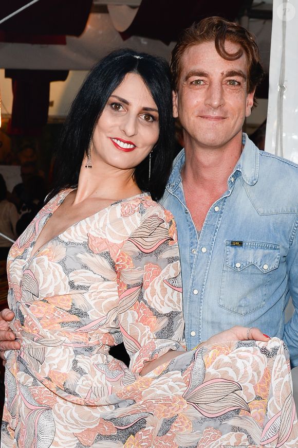 Ludovic Chancel et Sylvie Ortega Munos à l'inauguration de la fête des Tuileries organisée par Caroline Barclay le 24 juin 2016. © Coadic Guirec / Bestimage