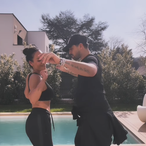 Amel Bent et Christophe Licata le 22 mars 2026 sur Instagram