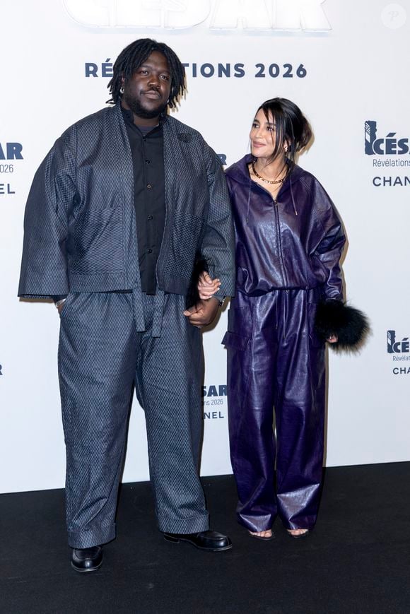 Salif Cissé, Leïla Bekhti - Photocall du dîner des Révélations César 2026 à l'Elysée Montmartre à Paris, France, le 19 janvier 2026.
 
© Olivier Borde / Bestimage