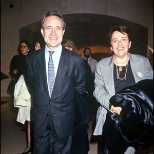 Jean Tiberi et sa femme Xavière, à la soirée d'inauguration de l'aile Richelieu au Grand Louvre RINDOFF-CASTEL / BESTIMAGE