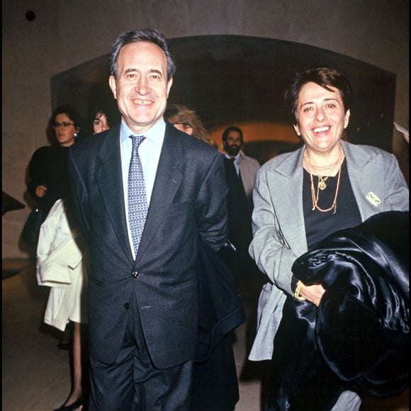 Jean Tiberi et sa femme Xavière, à la soirée d'inauguration de l'aile Richelieu au Grand Louvre RINDOFF-CASTEL / BESTIMAGE