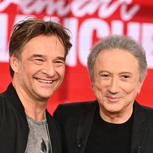 Exclusif - David Hallyday et Michel Drucker - Enregistrement de l'émission "Vivement Dimanche", présentée par M.Drucker et diffusée le 27 octobre sur France 3
© Guillaume Gaffiot / Bestimage