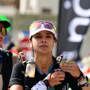 Exclusif - Marine Lorphelin (Miss France 2013) participe et finit la course MCC, 40 kms et 2300m de dénivelé positif, en marge de l'Ultra Trail du Mont Blanc (UTMB) à Chamonix le 26 août 2024.
Son compagnon Stanislas Gruau l'a soutenu sur tout le parcours

© Romain Doucelin / Bestimage