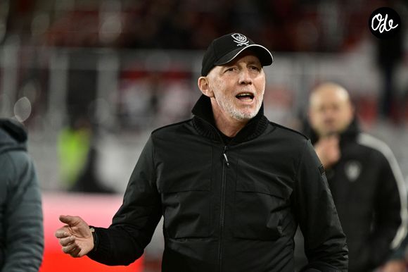 Info - Éric Roy, l'entraîneur du Stade Brestois, est décédé à l'âge de 58 ans - Match de football de Ligue 1 McDonald's : Monaco s'impose 2 à 0 face à Brest au stade Louis II de Monaco le 14 mars 2026.

© William Cannarella / PsnewZ / Besimage