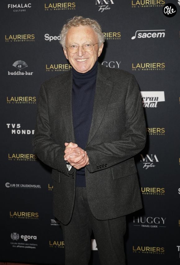 Nelson Monfort lors du photocall de la 31ème cérémonie des Lauriers de l'audiovisuel au théâtre Marigny à Paris le 10 février 2026.

© Coadic Guirec/Bestimage