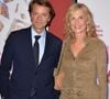 "Mon regard sur François n’a pas changé : c’est un homme merveilleux qui mérite tout le bonheur possible", a-t-elle résumé avec beaucoup de bienveillance à l'égard de son ex, qui s'est depuis marié avec Stéphanie Lochard, son adjointe à la mairie de Troyes.
François Baroin et sa compagne Michèle Laroque - Avant-première du film Brillantissime au cinéma Publicis à Paris, France, le 15 janvier 2018. © Veeren/Bestimage