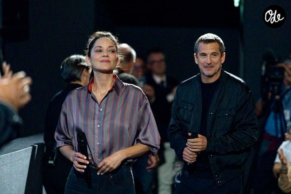 Marion Cotillard et Guillaume Canet lors de la présentation du film "Karma" de G. Canet au Pathé Bellecour lors de la 18ème édition du festival Lumières à Lyon le 14 octobre 2026. © Sandrine Thesillat / PsnewZ / Bestimage
