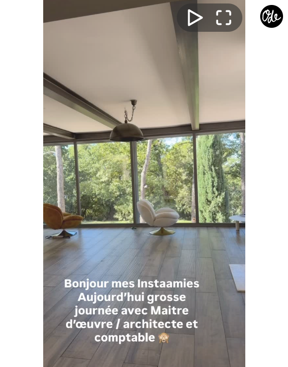 Véronika Loubry rénove sa maison et dévoile les coulisses. Capture d'écran Instagram