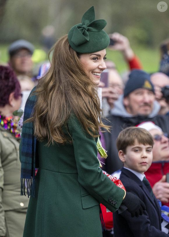 La princesse de Galles assiste au service religieux du jour de Noël à l'église St Mary Magdalene à Sandringham, Norfolk, Royaume-Uni, le mercredi 25 décembre 2024. Photo by Zak Hussein/Splash News/ABACAPRESS.COM