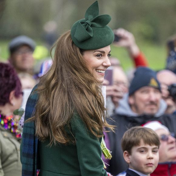 La princesse de Galles assiste au service religieux du jour de Noël à l'église St Mary Magdalene à Sandringham, Norfolk, Royaume-Uni, le mercredi 25 décembre 2024. Photo by Zak Hussein/Splash News/ABACAPRESS.COM