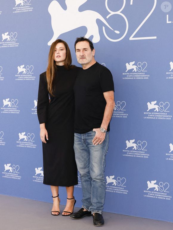 Gilles Lellouche, Adèle Exarchopoulos posent lors du photocall du film "Chien 51" pendant le 82ème Festival International du Film de Venise le 06 septembre 2025 à Venise, Italie. Photo by Marco Piovanotto/Abacapress.com