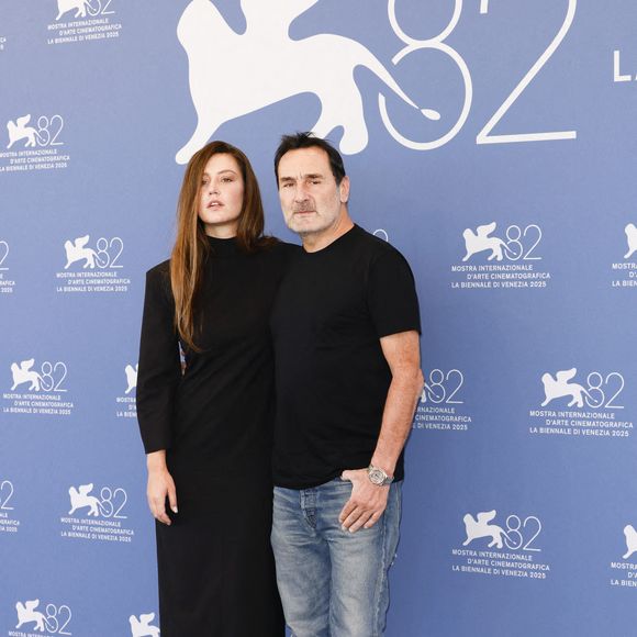 Gilles Lellouche, Adèle Exarchopoulos posent lors du photocall du film "Chien 51" pendant le 82ème Festival International du Film de Venise le 06 septembre 2025 à Venise, Italie. Photo by Marco Piovanotto/Abacapress.com
