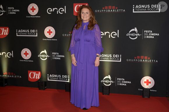 Sarah Ferguson était présente sur le tapis rouge lors d'un événement caritatif à Borgo Santo Spirito, dans le quartier de Trastevere à Rome. © Action Press / Bestimage
