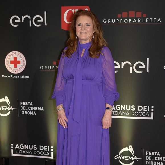 Sarah Ferguson était présente sur le tapis rouge lors d'un événement caritatif à Borgo Santo Spirito, dans le quartier de Trastevere à Rome. © Action Press / Bestimage