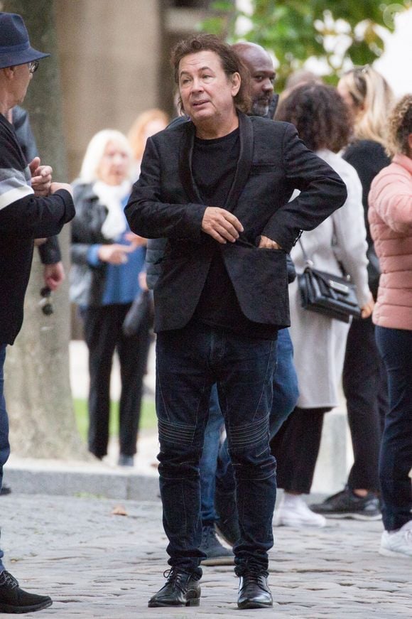 Bernard Minet assistant à la cérémonie funéraire d'Ariane Carletti au cimetière du Père Lachaise à Paris, France, le 07 septembre 2019. Photo by NB/ABACAPRESS.COM