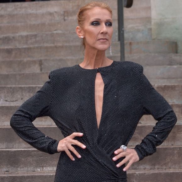 Photo d'archives du 22 janvier 2019 de Céline Dion arrivant au défilé Alexandre Vauthier Haute Couture Printemps/Été 2019-2020 dans le cadre de la semaine de la mode à Paris. Photo by Julien Reynaud/APS-Medias/ABACAPRESS.COM