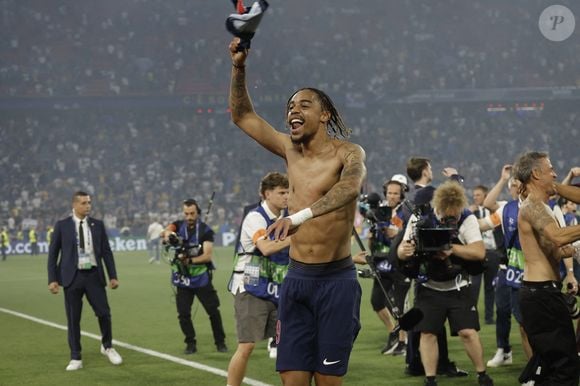 Le PSG remporte la Ligue Des Champions 2025, pour la première fois de son histoire, face à l'Inter Milan (5-0) à l'Allianz Arena de Munich, le 31 mai 2025.
© Cyril Moreau/Bestimage
