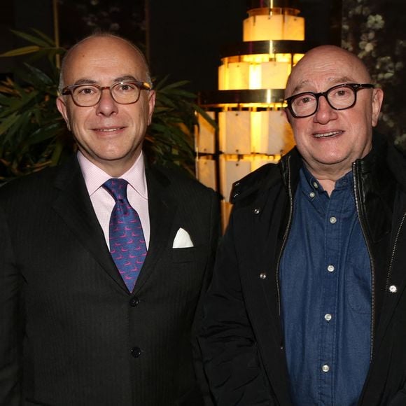 Bernard Cazeneuve et Michel Blanc présents à l'after party Raid Dingue organisée par 5 Eyes Production (David Koskievic et David Setrouk) qui s'est tenue au Bermuda Onion à Paris, France, le 24 janvier 2017. Photo by Jerome Domine/ABACAPRESS.COM
