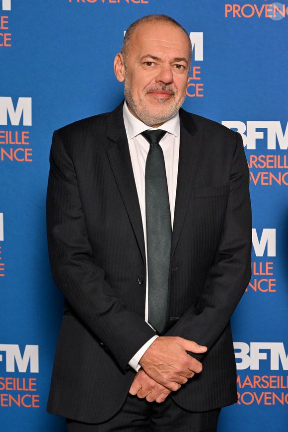 Jean Philippe Baille, le directeur général de l'information BFM TV, lors de l'inauguration des nouveaux locaux de BFM Marseille à Grand Central, le nouveau bâtiment média de la CMA CGM, le 4 novembre 2025. © Bruno Bebert / Bestimage
