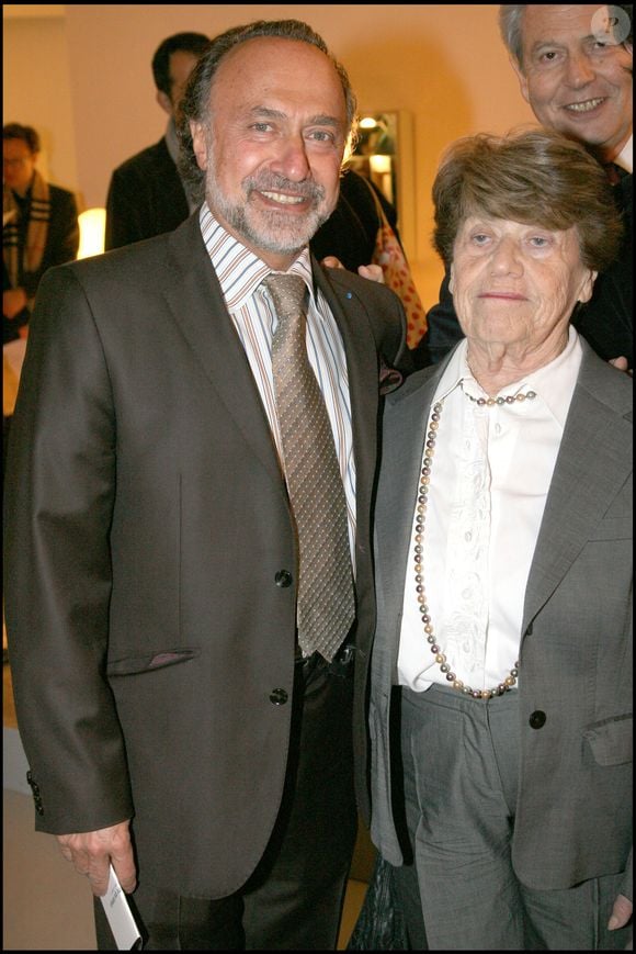 Ginette Moulin - Inauguration de l'exposition "Aujourd'hui plus qu'hier et moins que demain" aux Galeries Lafayette. Photo par BERTRAND RINDOFF PETROFF / BESTIMAGE