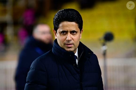 Nasser Al-Khelaïfi (Président PSG) - Match de Ligue des Champions entre l'AS Monaco et le Paris Saint Germain le 17 février 2026 au stade Louis II à Monaco.  |Match de Ligue Des Champions 2026-2027 (LDC) "AS Monaco - Paris-Saint-Germain (PSG) (2-3)" au stade Louis II