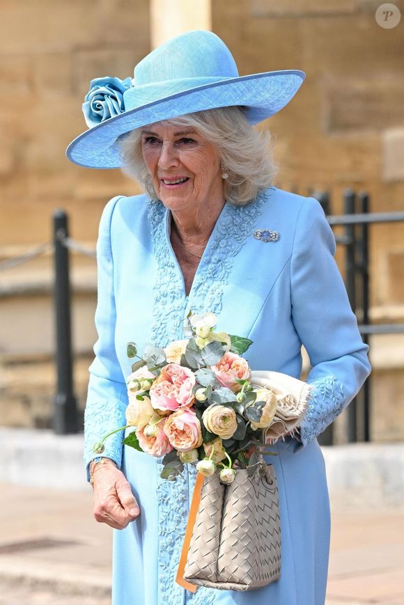 Pour la traditionnelle messe de Pâques du dimanche 20 avril 

La Reine Camilla lors de la messe de Pâques à la chapelle St George au château de Windsor le 20 avril 2025



Pictured: Queen Camilla (Camilla Parker Bowles, reine consort d'Angleterre)