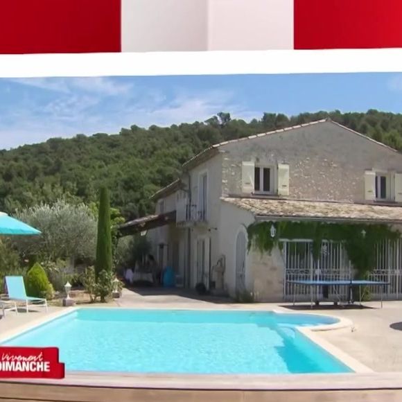 Michel Drucker dévoile des images de la maison de Mimie Mathy située à Vaison-la-Romaine dans l'émission Vivement dimanche le 9 février 2025 sur France 3.