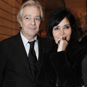 Pierre Arditi et Evelyne Bouix au Palais présidentiel de l'Elysée à Paris, France, le 28 janvier 2009. Photo by David Niviere/Pool/ABACAPRESS.COM