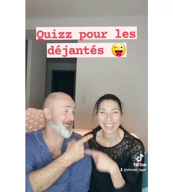 Vincent Lagaf' et sa compagne Nathalie, le 17 janvier 2022.