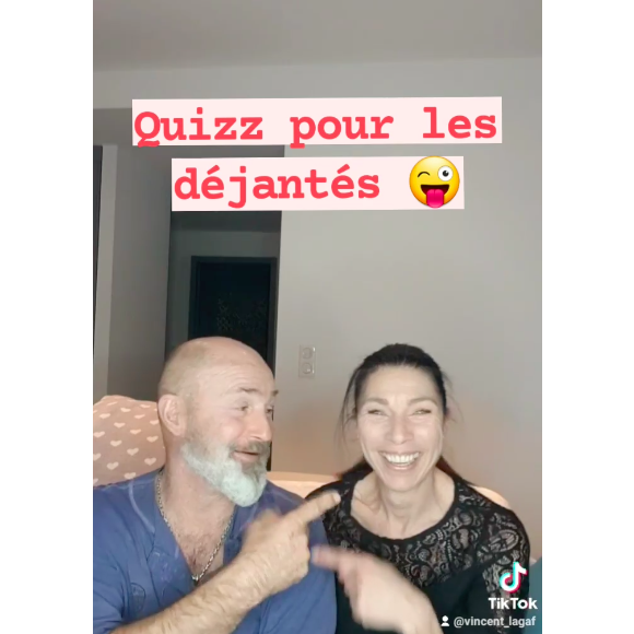 Vincent Lagaf' et sa compagne Nathalie, le 17 janvier 2022.