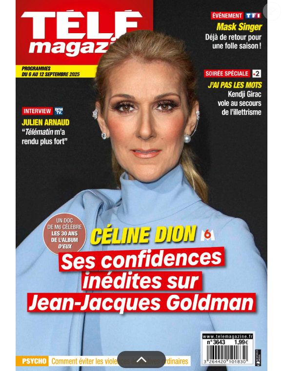 Couverture de "Télé Magazine" du 25 août 2025.