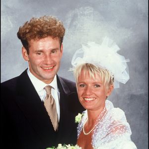mariage de Sophie Davant et Pierre Sled en 1991 © Patrick Bernard Bestimage