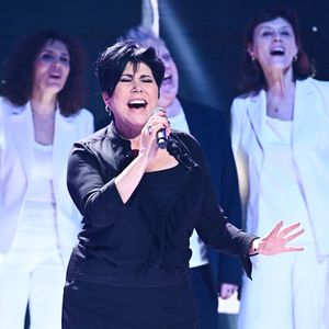 Exclusif - Liane Foly lors de l'enregistrement de l'émission Vivement dimanche au studio Rive Gauche, presentée par Michel Drucker, diffusion sur France 3 le 2 février 2025. © Guillaume Gaffiot/Bestimage