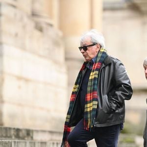 Hervé Vilard aux obsèques Georgette Lemaire en l'église Saint-Roch à Paris, France, le 14 janvier 2026. © Pierre Perusseau/Bestimage